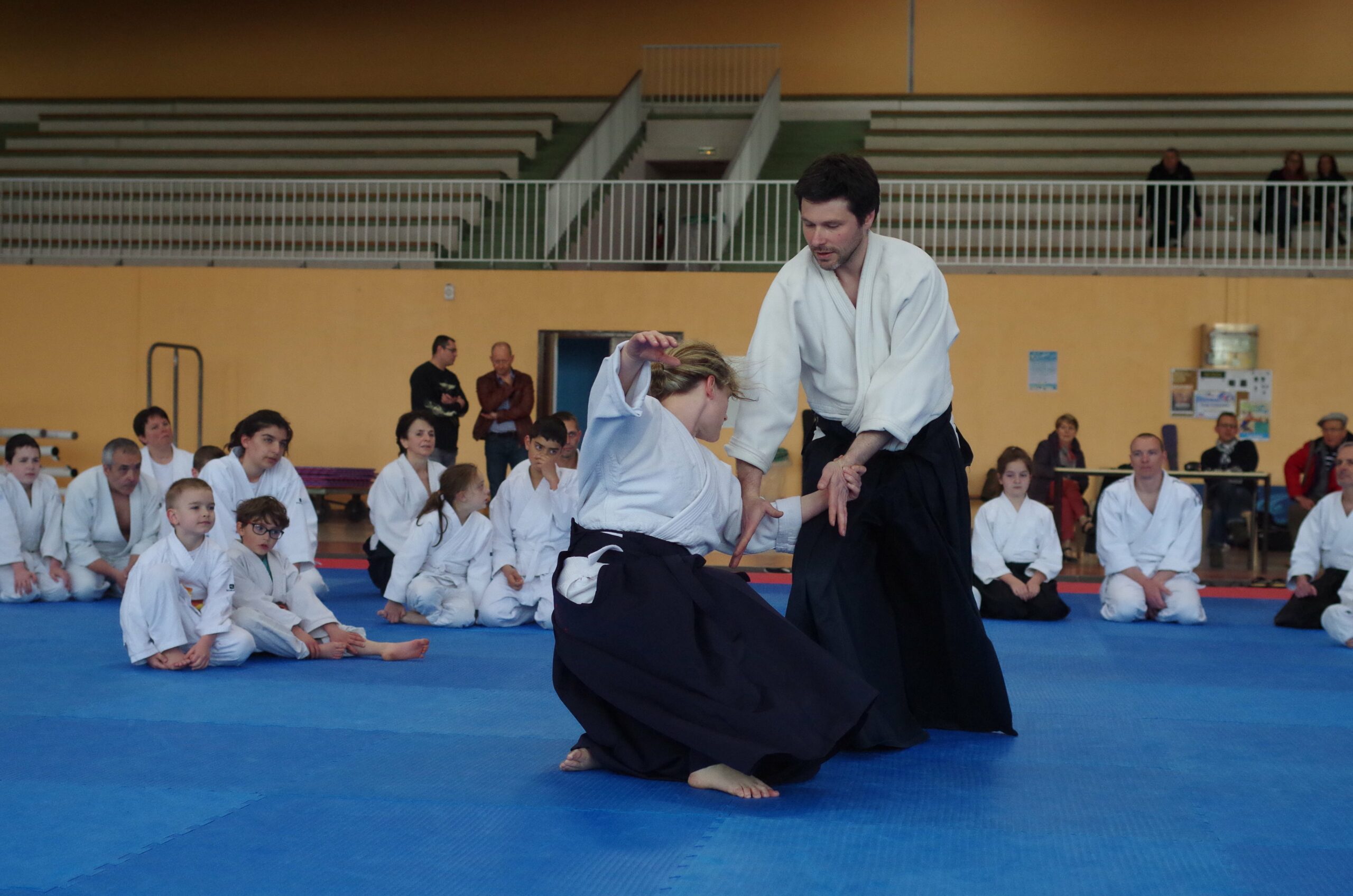Démonstration d'aikido publique